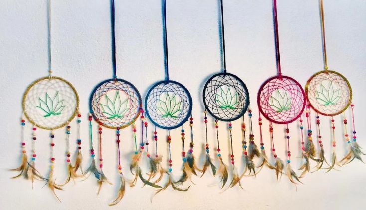 Wholesale Marijuana Leaf DREAM CATCHERs Assorted