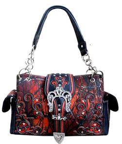 Wholesale Moonshine Orange Camo Satchel Western PURSE