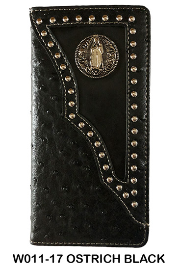 Wholesale long Black Check Book Wallet