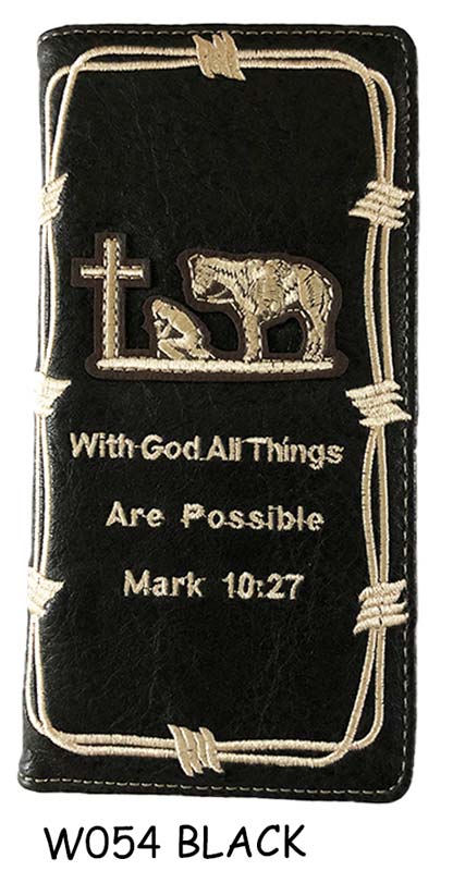 Wholesale With God All Things All Possible Long WALLET