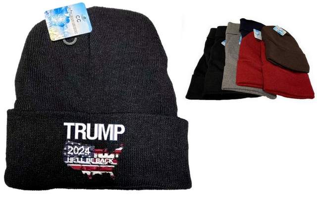 He'll Be Back Trump 2024 Mix Color Winter BEANIE