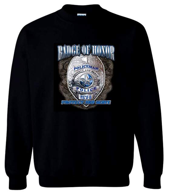 BADGE OF HONOR Black Color Sweat Shirts size XXXL