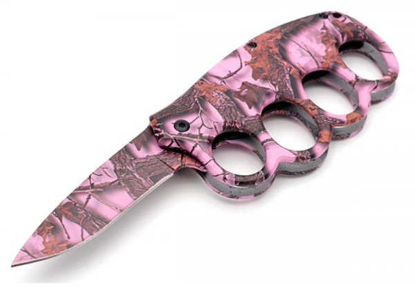 PINK CAMO Action Assist Finger Guard KNIFE 4.5''