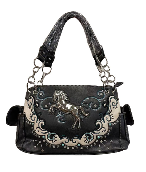 Wholesale horse Design Handbag Black