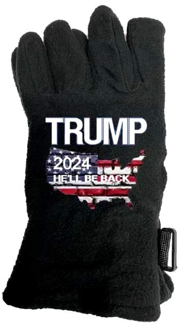 Wholesale Trump 2024 He'll Be Back Man Fleece GLOVE