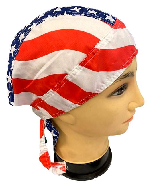 USA Flag Style SKULL Cap