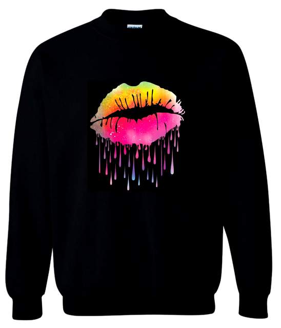 Sugar on Lips Black SWEATER