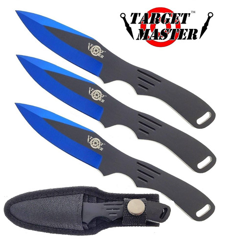 6'' Overall 3 PC Blue w/ Nylon Sheath Included