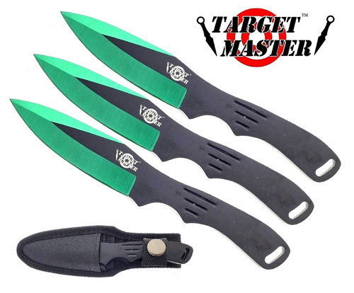 6'' Overall 3 PC Green w/ Nylon Sheath Included