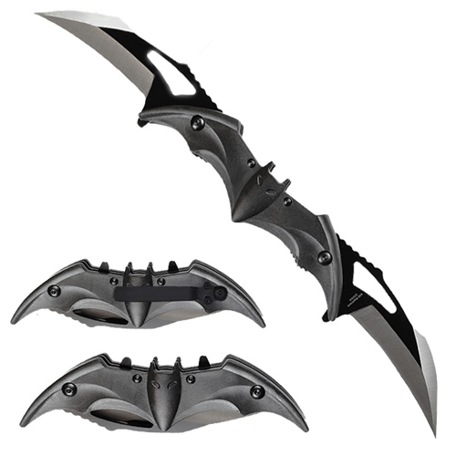 3.5'' Blade On Each Side. Bat Spring Assisted Pocket  KNIFE