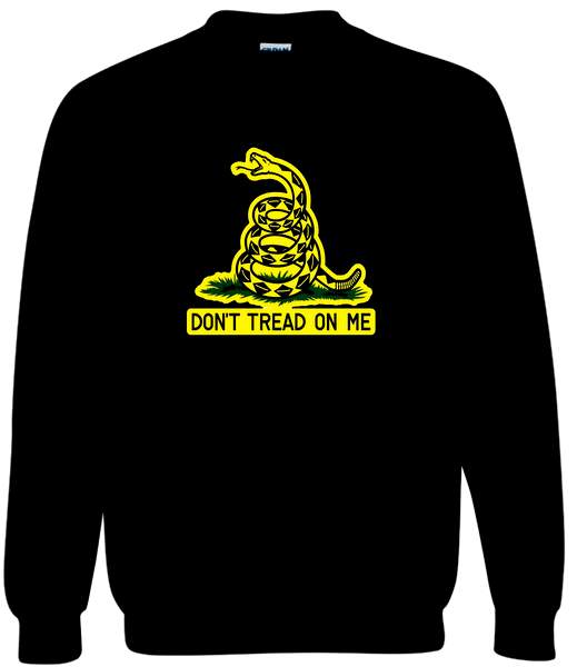 DONT TREAD ON ME Black Color Sweat Shirts