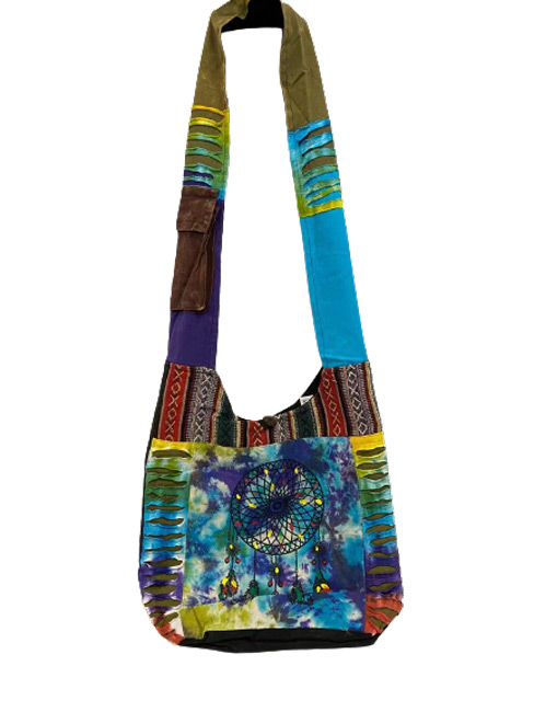 Wholesale  handmade Tie Dye DREAM CATCHERs hobo bags