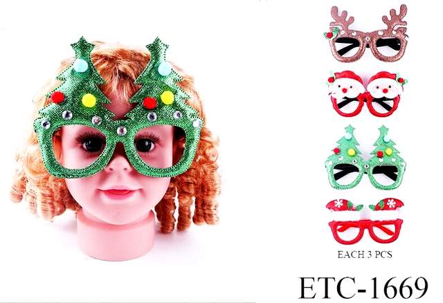 CHRISTMAS style Shape Glasses Kids/Children