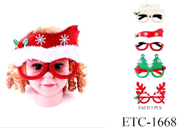 CHRISTMAS style Shape Glasses Kids/Children