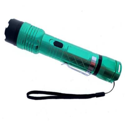 Seven Inch 3 MIL volt GREEN mini STUN GUN with LED light
