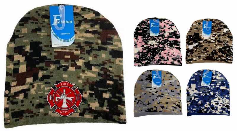 WholEsalE FirE DEpt Camo Color WintEr BEaniE