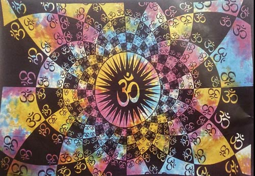 wholesale Multicolor tie dye PEACE sign tapestries