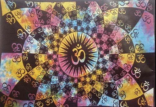 wholesale Multicolor TIE DYE peace sign tapestries