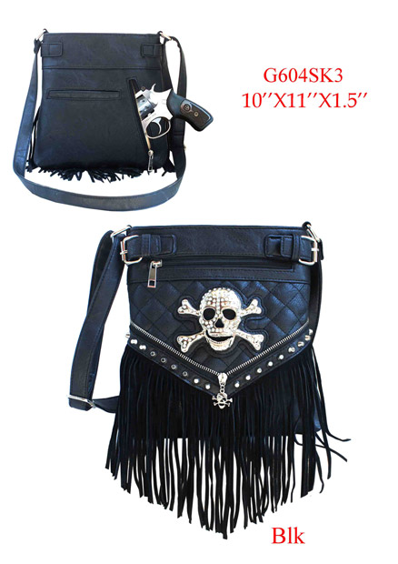 Wholesale Rhinestone Metal Head Skull Sling  PURSE