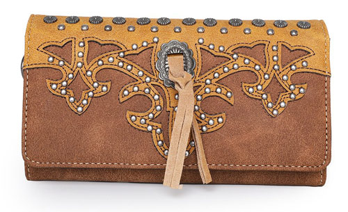 Montana West Concho Collection WALLET Brown
