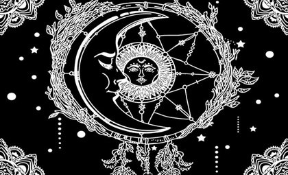Sun Moon DREAM CATCHER Tapestry