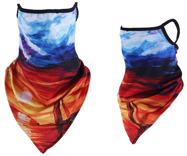 Wholesale SKY Print Face Mask With Ear-loops