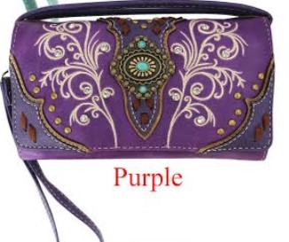 Wholesale Western WALLET Purse Purple