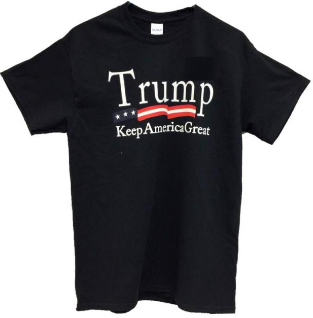Wholesale Black Color T-SHIRT Trump Keep America Great SHIRTs