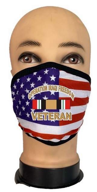 Wholesale FLAG Style Face Mask Iraqi Veteran