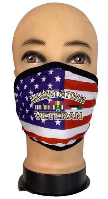 Wholesale FLAG Style Face Mask Desert Storm Veteran