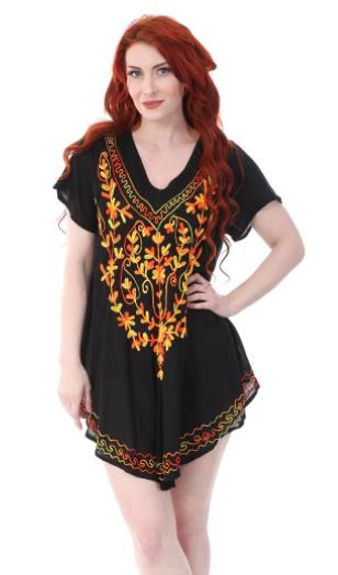Wholesale Rayon Embroidered TOPs