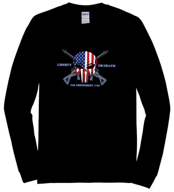 2nd AMENDMENT 1789 LIBERTY OR DEATH Longsleeve Tshirt