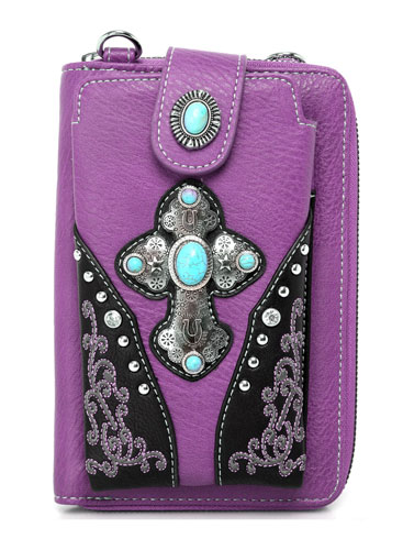 American Bling Cross Design Collection Phone WALLET/Crossbody