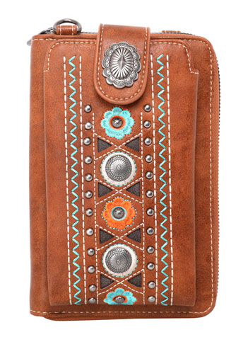 Montana West Embroidered Collection Phone WALLET Crossbody