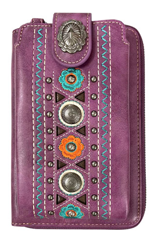 Montana West Embroidered Collection Phone WALLET Crossbody