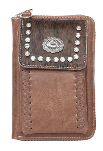 Montana West Hair-On Collection Crossbody WALLET Purse