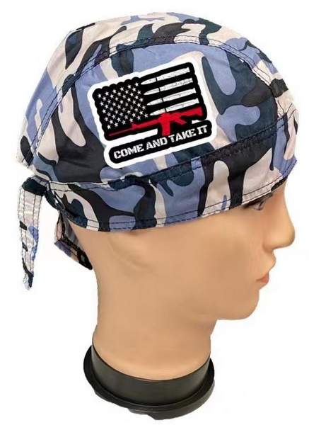 Blue Camo Skull Cap Come and Take It