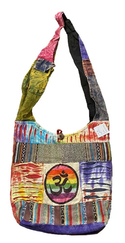 Rainbow Peace SIGN Tie Dye Handmade hobo bags