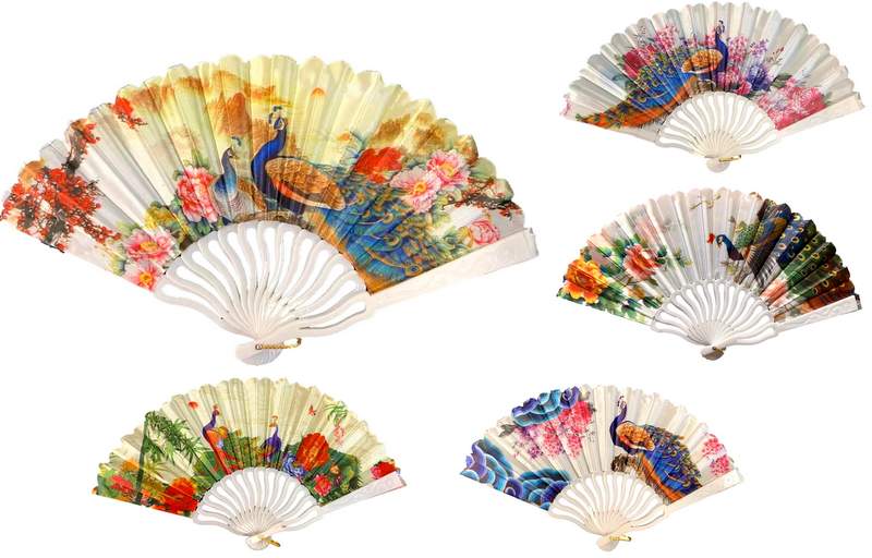 Wholesale Hand FAN with Peacock design