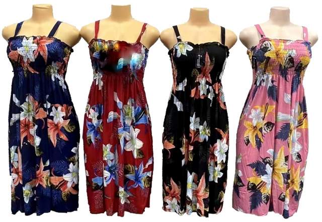 Wholesale Lily FLOWER Printed Dresses Assorted