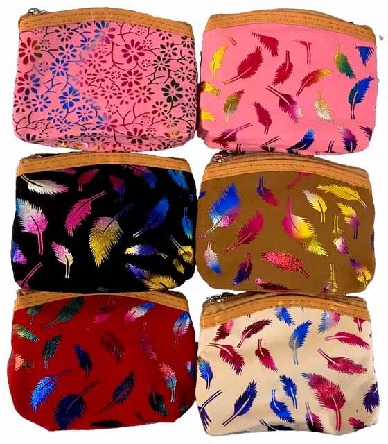 Colorful Feather COIN PURSE