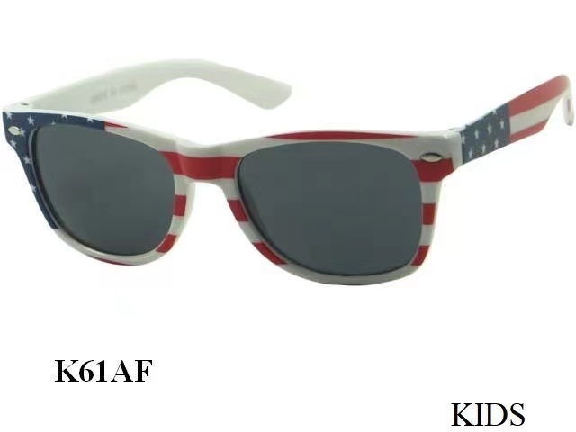 Wholesale Plastic American FLAG Kids Sunglass