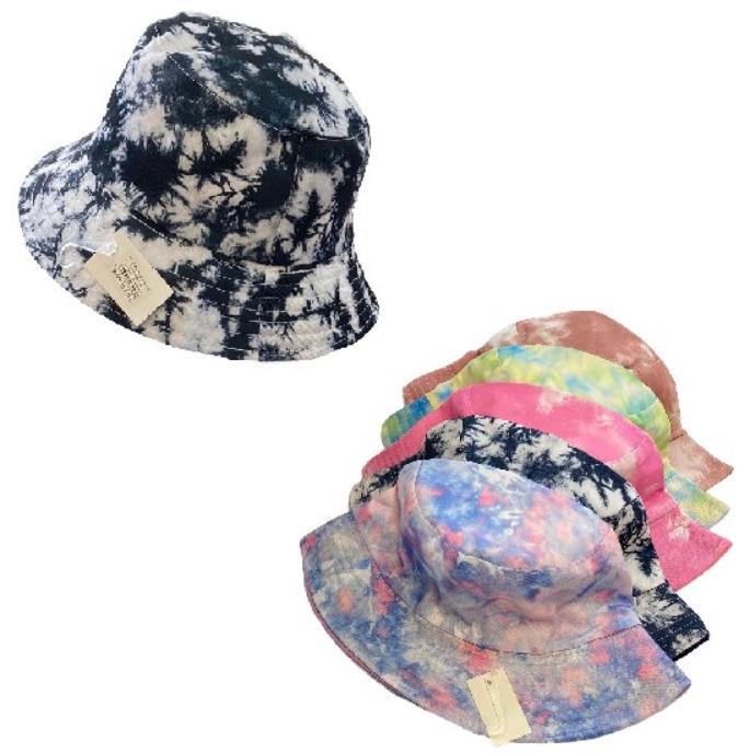 Wholesale Tie Dye Bucket HATs Assorted