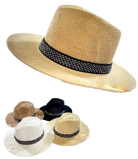Summer Mesh Black& White HAT Band COWBOY/Fedora HAT