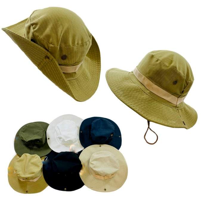 Solid Colors Floppy Boonie HAT Snap-Up Sides