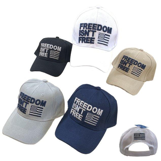 FREEDOM ISN'T FREE with FLAG Baseball Cap/Hat