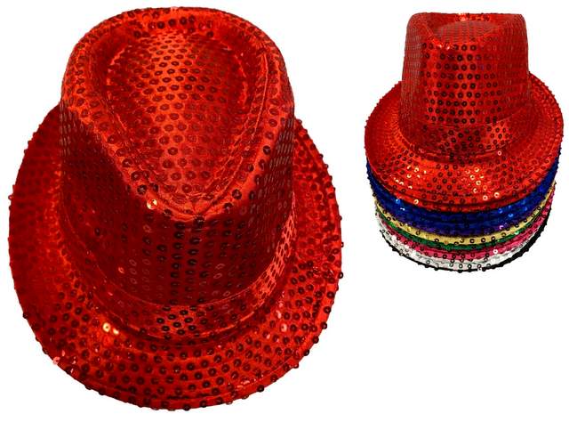 Wholesale Sequin Fedora HAT