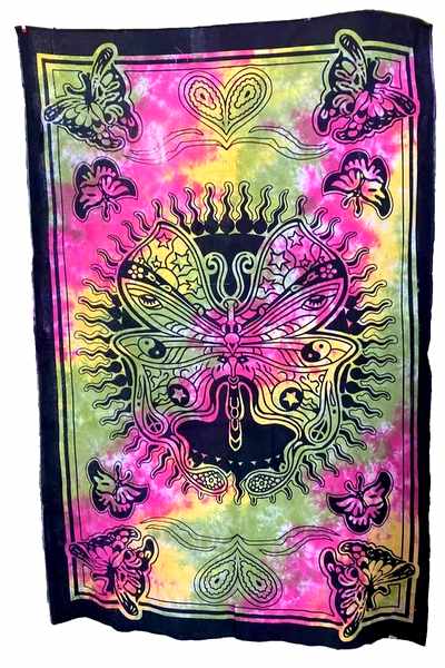 TIE Dye Butterfly Tapestry