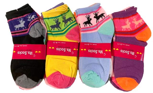 Wholesale Woman/Girl's SOCKS - Reindeer