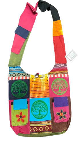 Tree of Life flower pocket handmade hobo BAGS